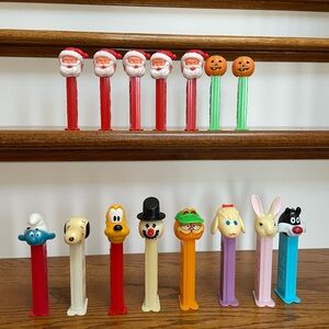Vintage Pez Dispenser Collection of 15 Dispensers